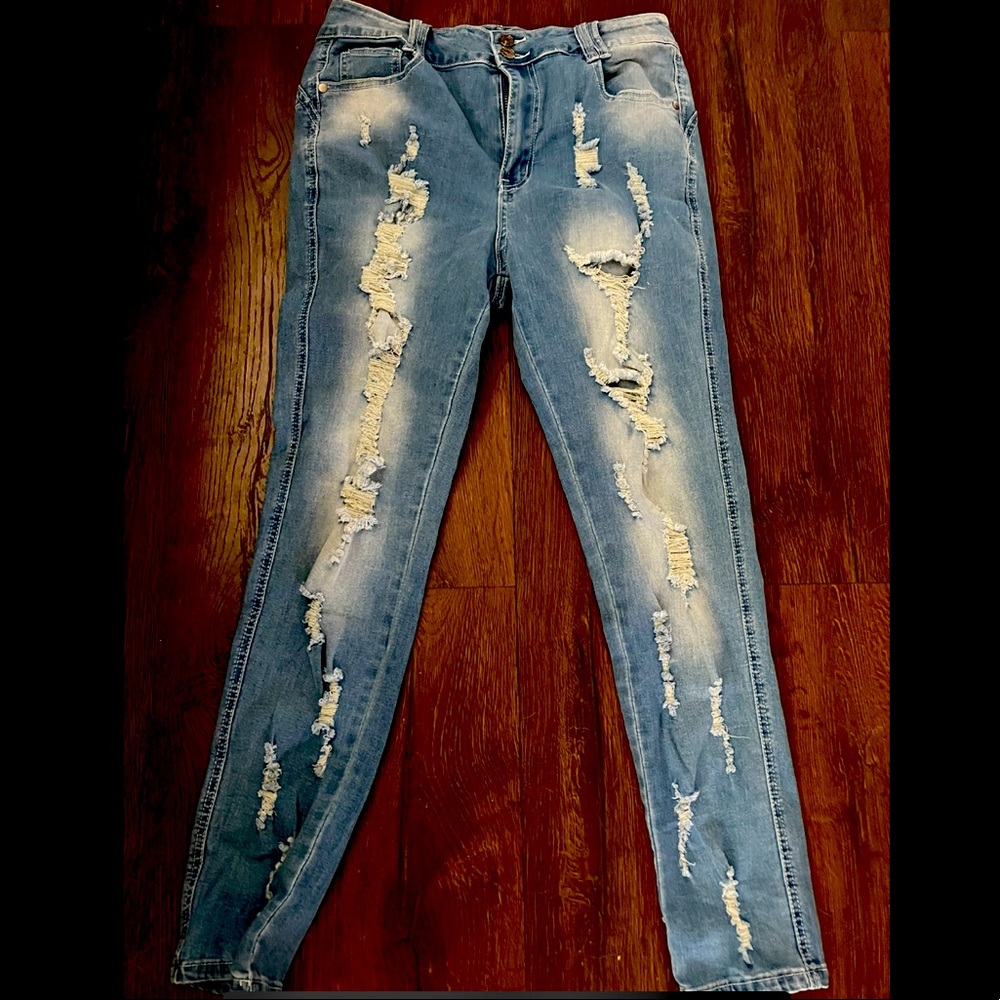 Flamingo ribbed curvy for jeans ! Brand new